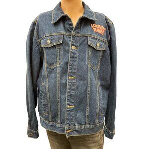 Members Only Mens Looney Tunes Denim Jacket in Great Condition XL SKU 995